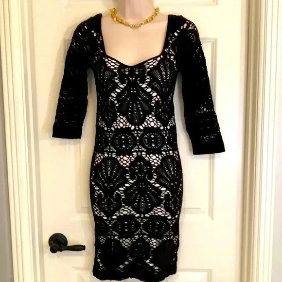 Intimately free people size mod dress black lace small or XS - Picture 2 of 11